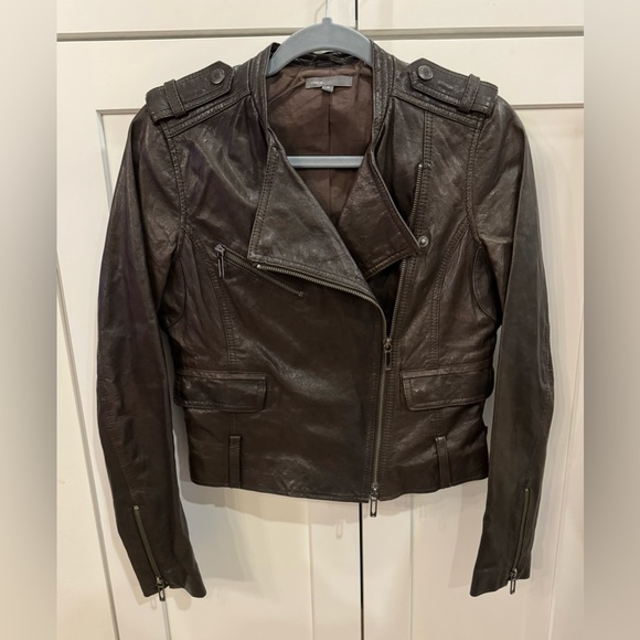 Vince Leather Jacket - Small - Picture 1 of 8
